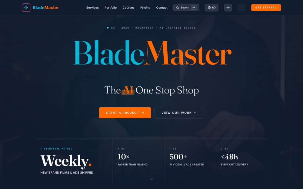BladeMaster — website built by BladeMaster