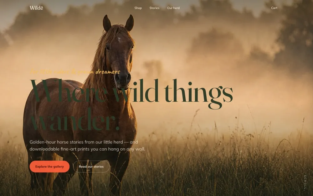 Wildë — website built by BladeMaster